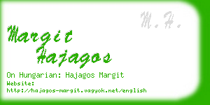 margit hajagos business card